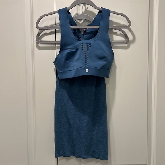 Sweaty Betty Tank Top Size Small Beatle Blue - Picture 4 of 4